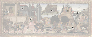 Scenes from the Story of the Argonauts, Jacopo di Arcangelo (called Jacopo del Sellaio) (Italian, Florence 1441/42–1493 Florence), Tempera on wood, gilt ornaments